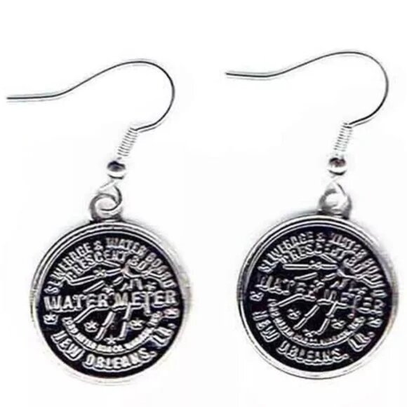 New Orleans Sewerage and Water Board - Water-Meter Earrings - Picture 1 of 1